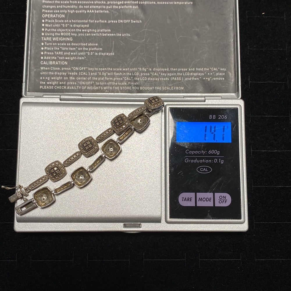 Vintage sterling silver bracelet. B4 - Picture 4 of 4